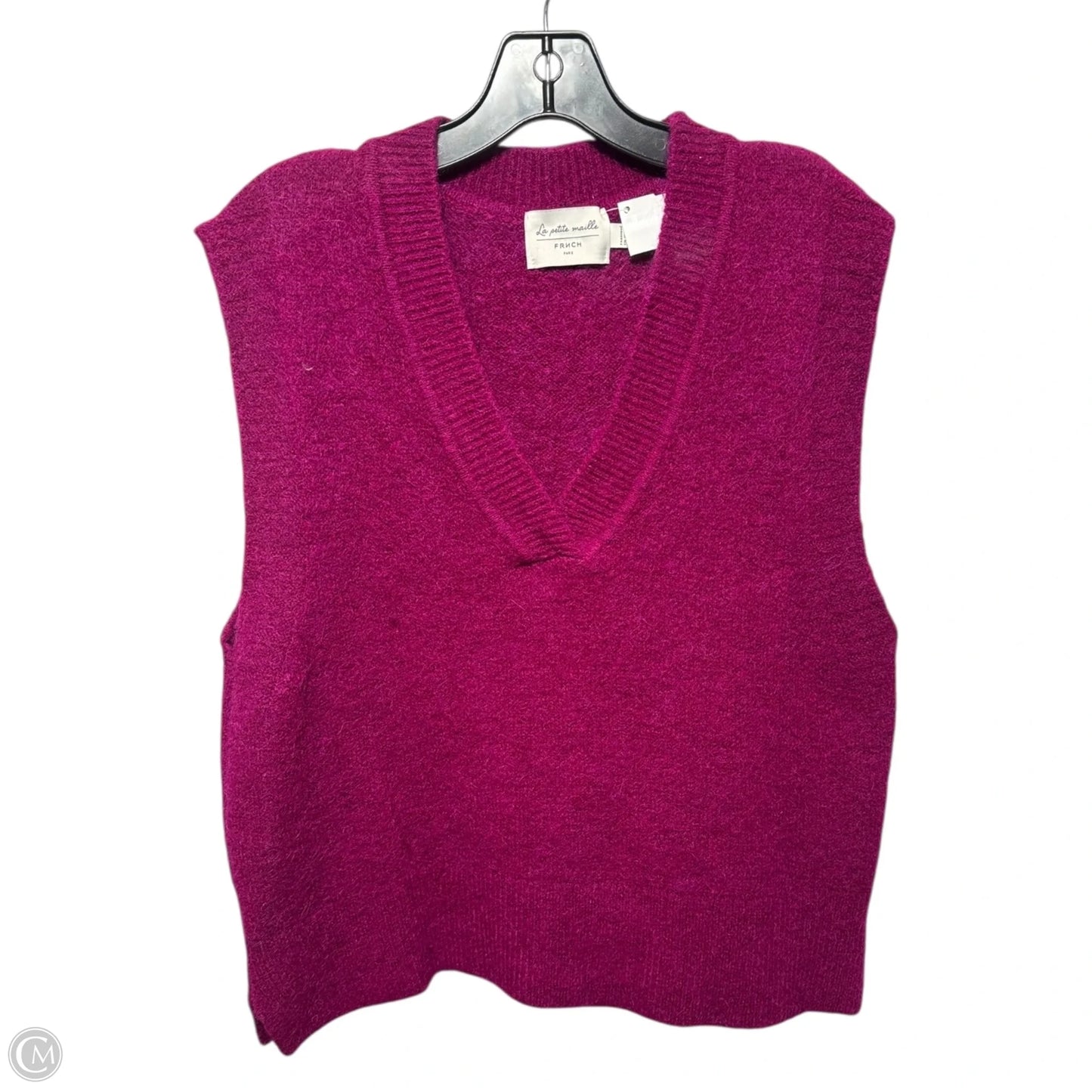 Vest Sweater By Frnch In Purple, Size: M
