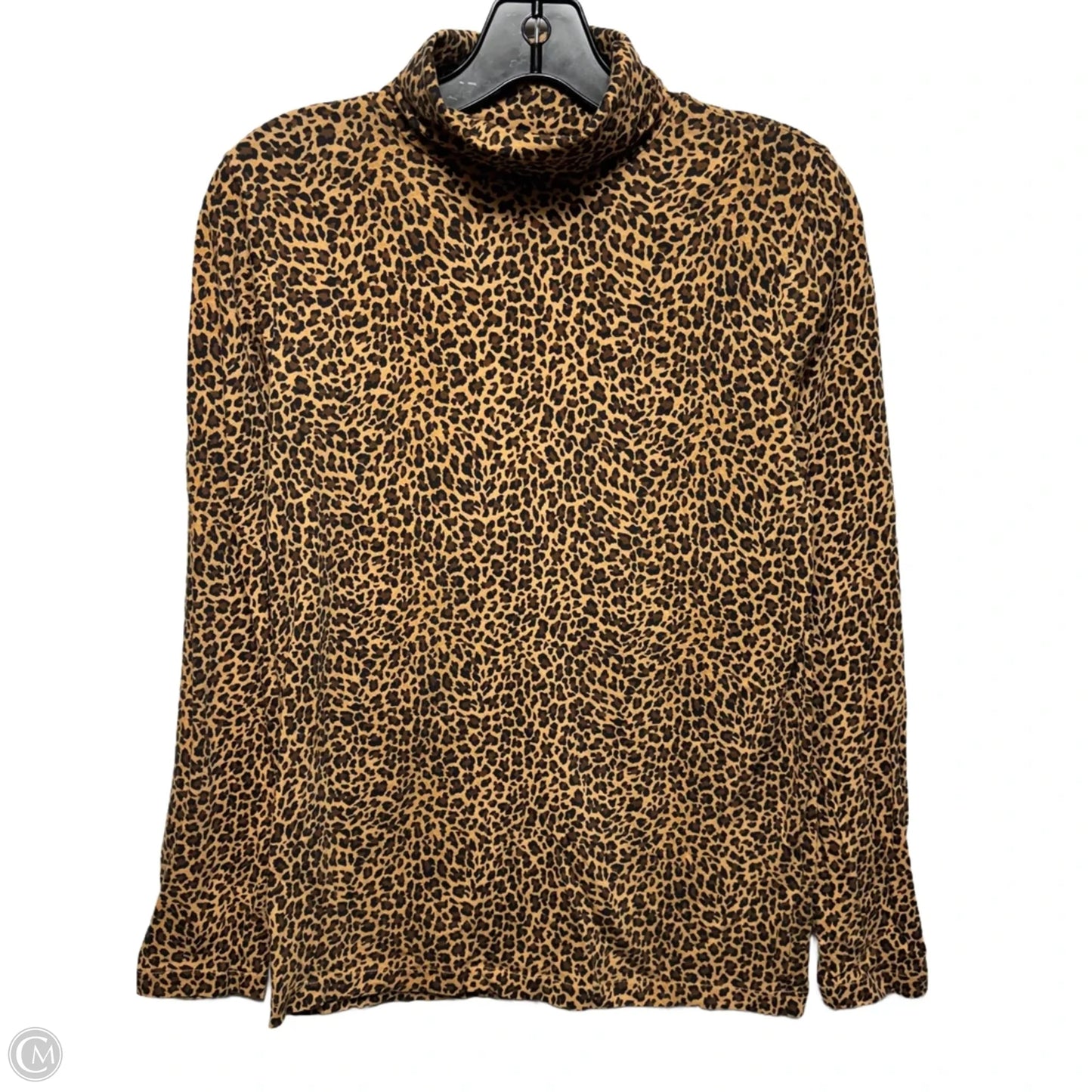 Top Long Sleeve Basic By J. Crew In Animal Print, Size: S