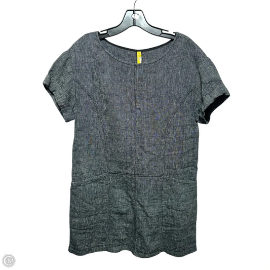 Linen Tunic Short Sleeve By Free People In Grey, Size: S