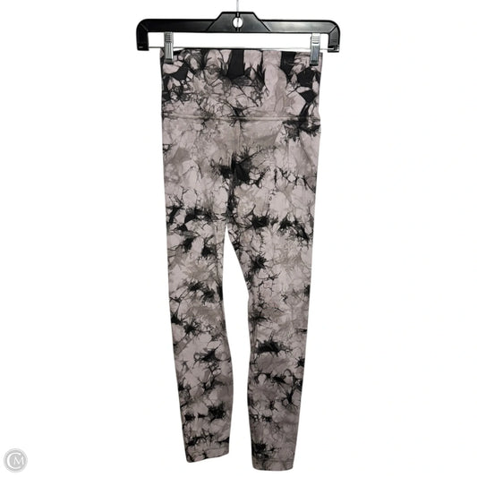 Athletic Leggings By Lululemon In Grey & Pink, Size: 2
