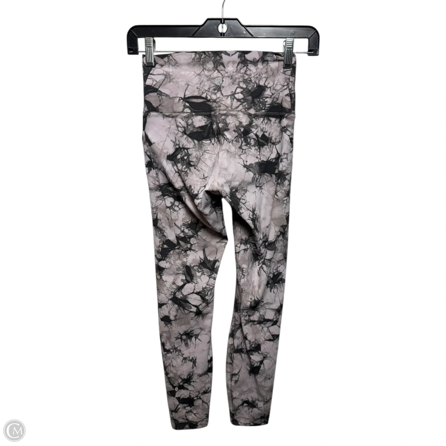 Athletic Leggings By Lululemon In Grey & Pink, Size: 2