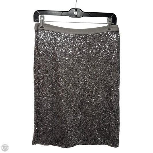 Silk Sequin Skirt Mini & Short By J. Crew In Silver, Size: 2