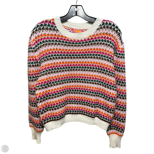 Open Knit Sweater By Thml In Multi-colored, Size: Xs