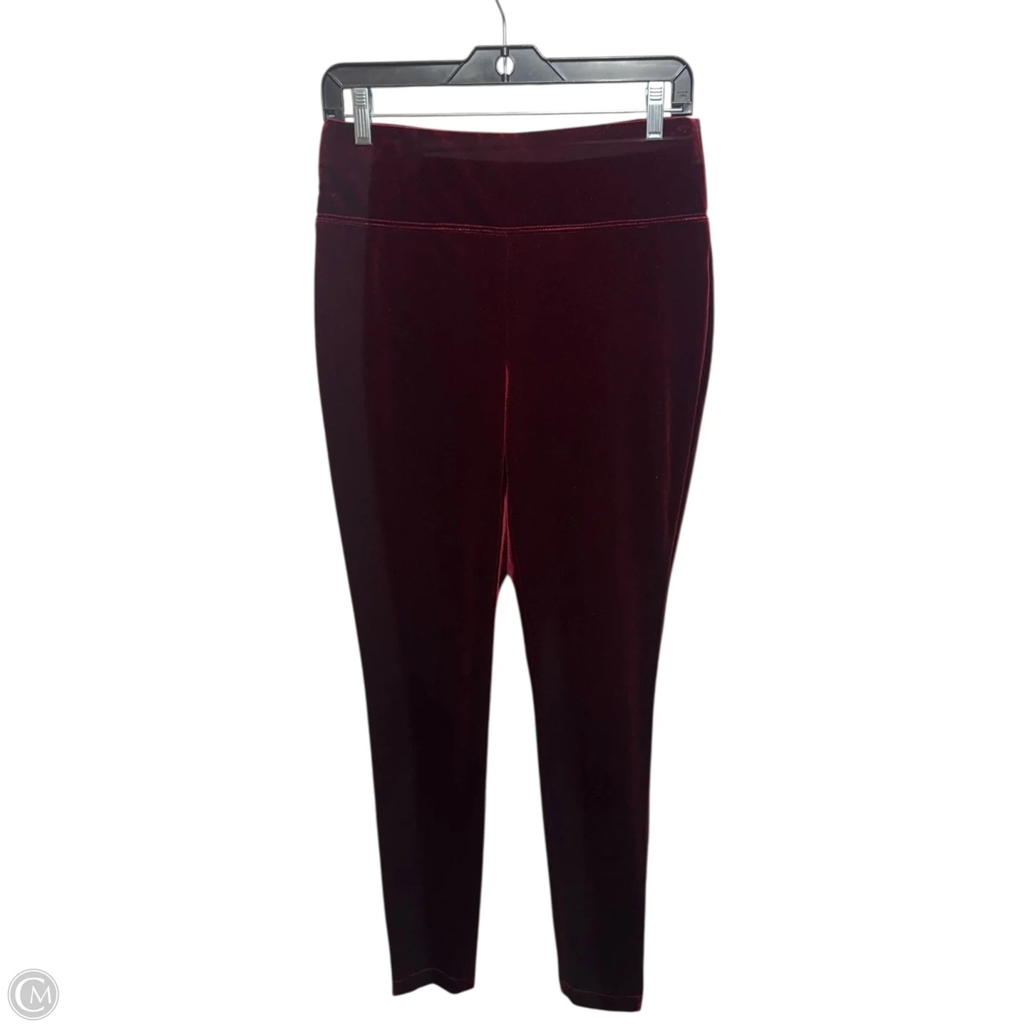 Velvet Pants Leggings By Inc In Red, Size: M
