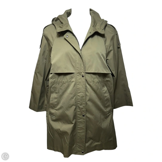 Trench Coat By Sam Edelman In Green, Size: L