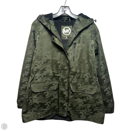 Fleece Lined Windbreaker Jacket By Michael By Michael Kors In Camouflage Print, Size: Xl