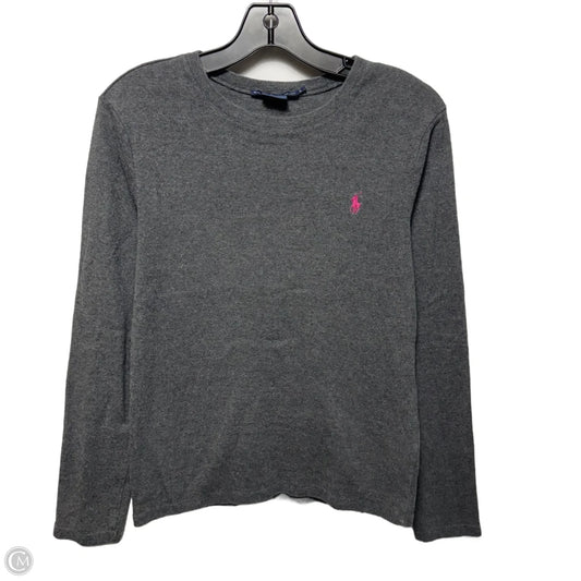 Top Long Sleeve By Ralph Lauren Sport In Grey, Size: L