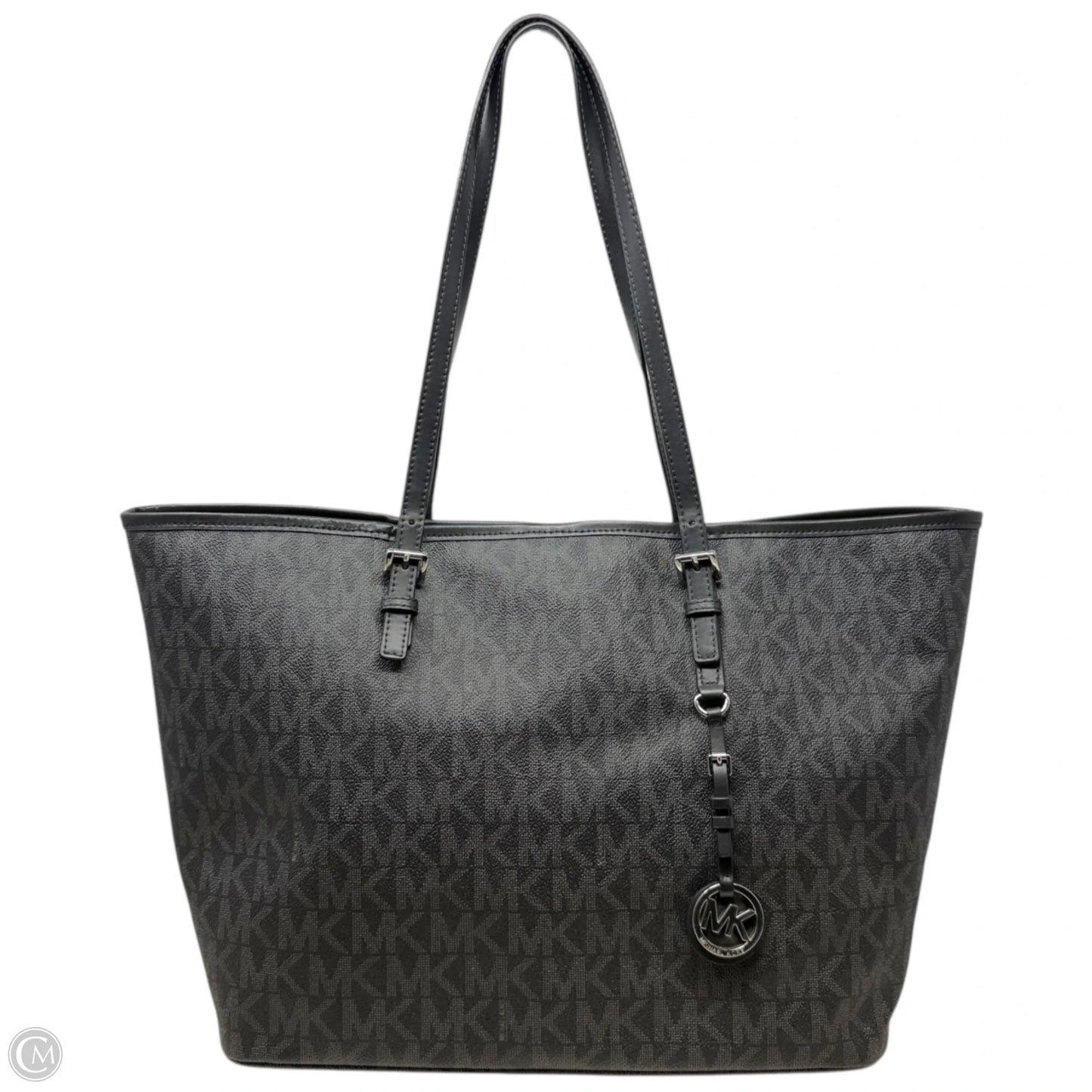 Jet Set Signature Travel Tote Designer By Michael Kors, Size: Medium