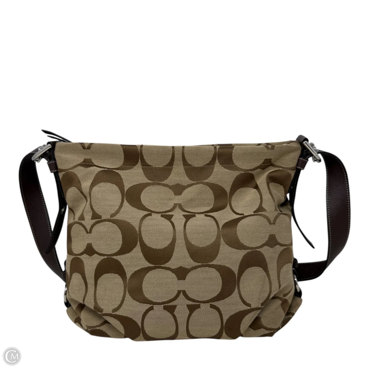 Vintage Signature Duffle Shoulder Bag F15067 Designer By Coach, Size: Medium