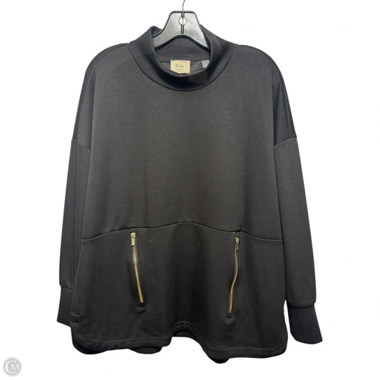Sweatshirt Collar By Elie Tahari In Black, Size: 1x