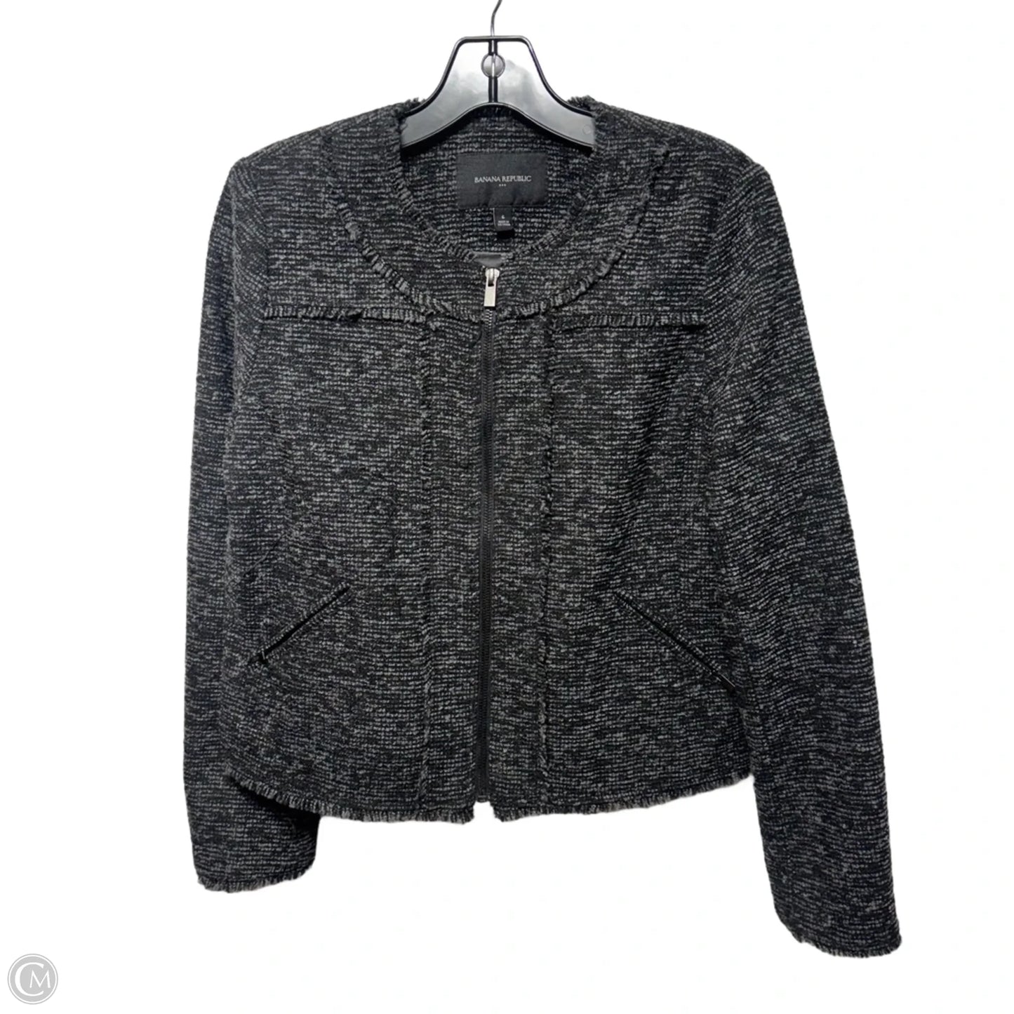 Jacket Other By Banana Republic In Black & Grey, Size: 6