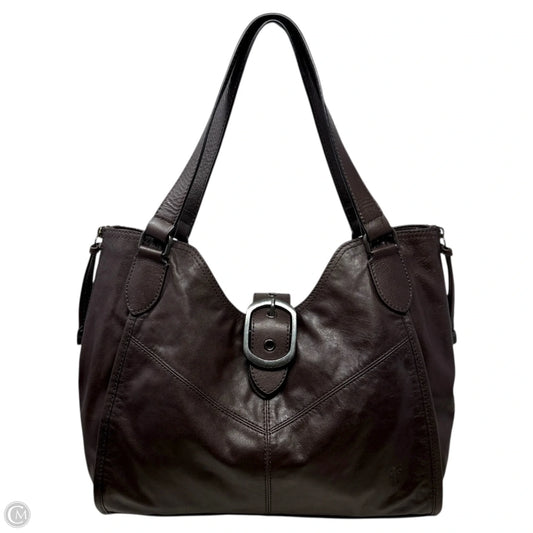 Gina Leather Tote Designer By Frye, Size: Medium