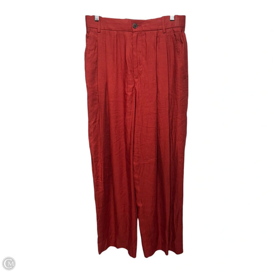 Pants Wide Leg By Banana Republic In Red, Size: 4