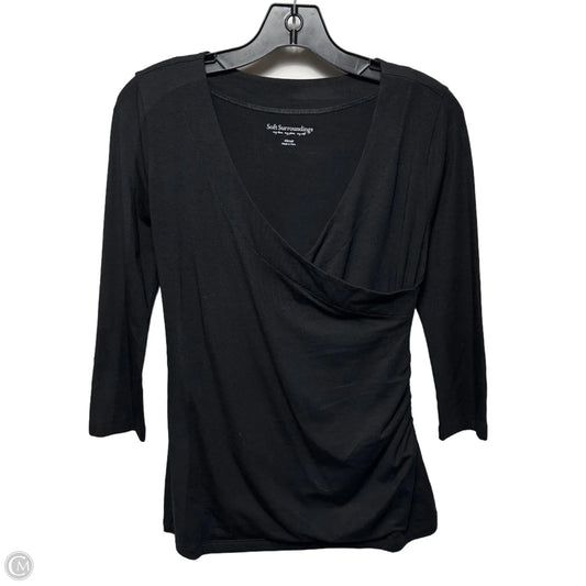 Top Long Sleeve By Soft Surroundings In Black, Size: Xs