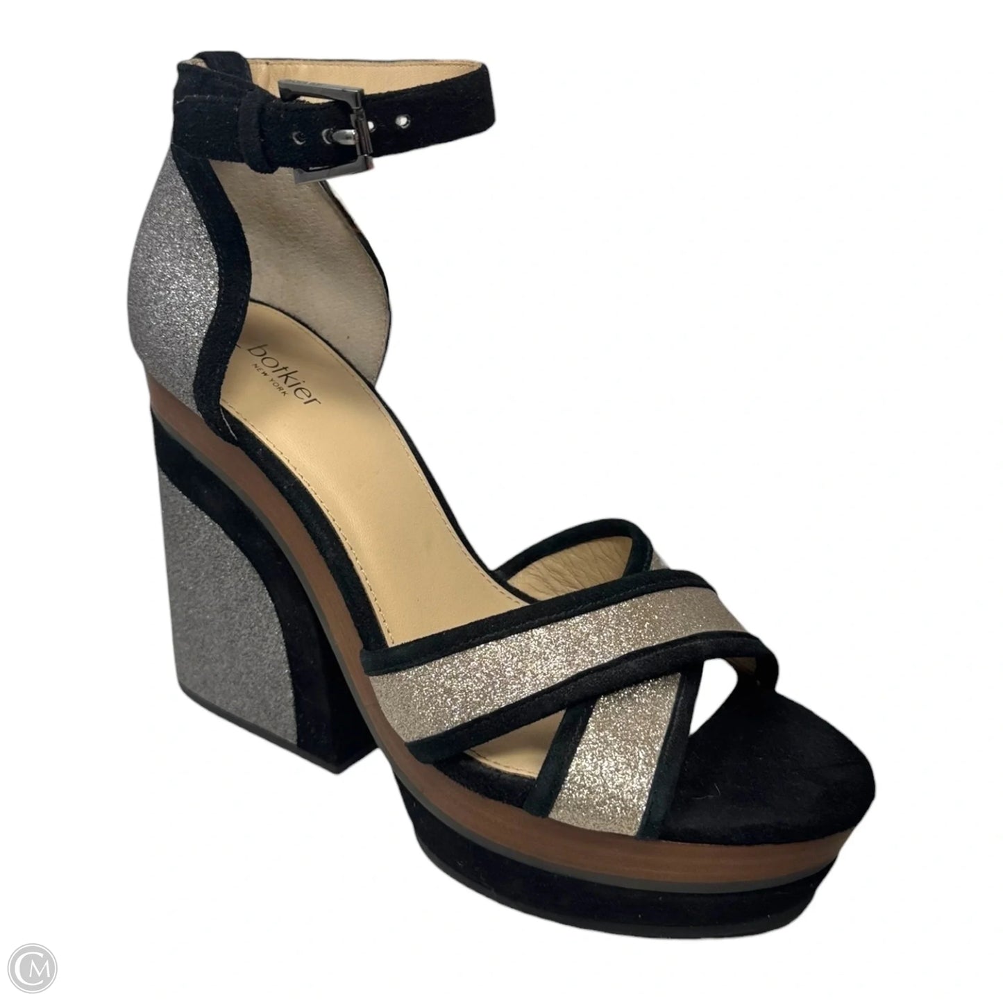 Paloma Glitter Shoes Heels Platform By Botkier In Multi-colored, Size: 7