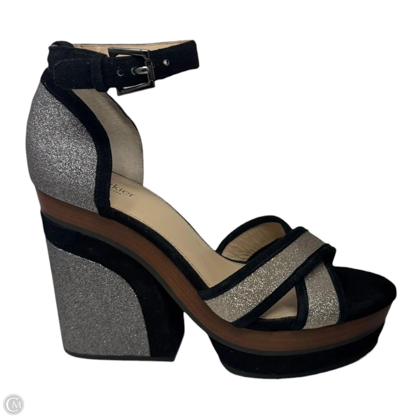 Paloma Glitter Shoes Heels Platform By Botkier In Multi-colored, Size: 7