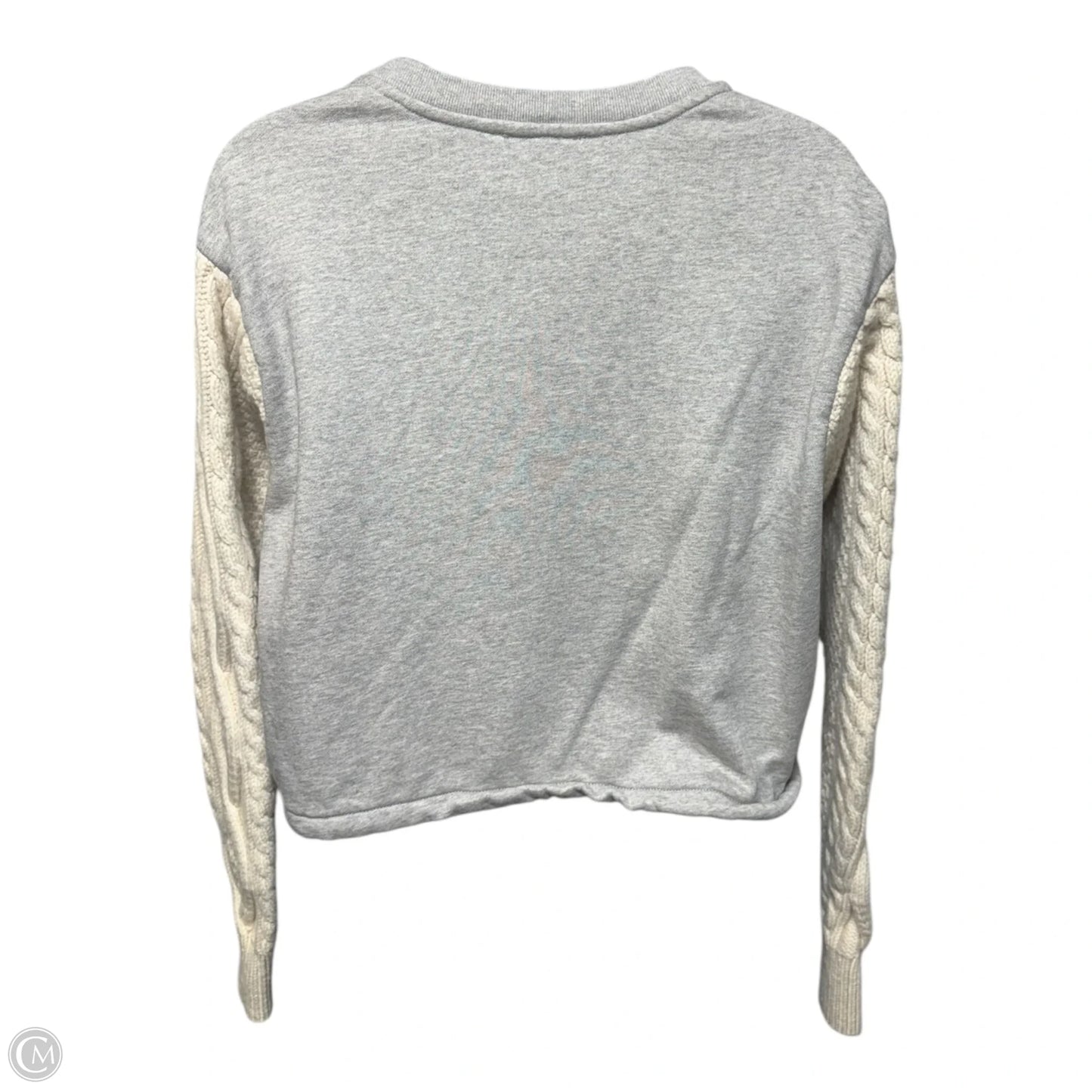 Knit Sleeve Sweatshirt Luxury Designer By 3.1 Phillip Lim In Cream & Grey, Size: Xs