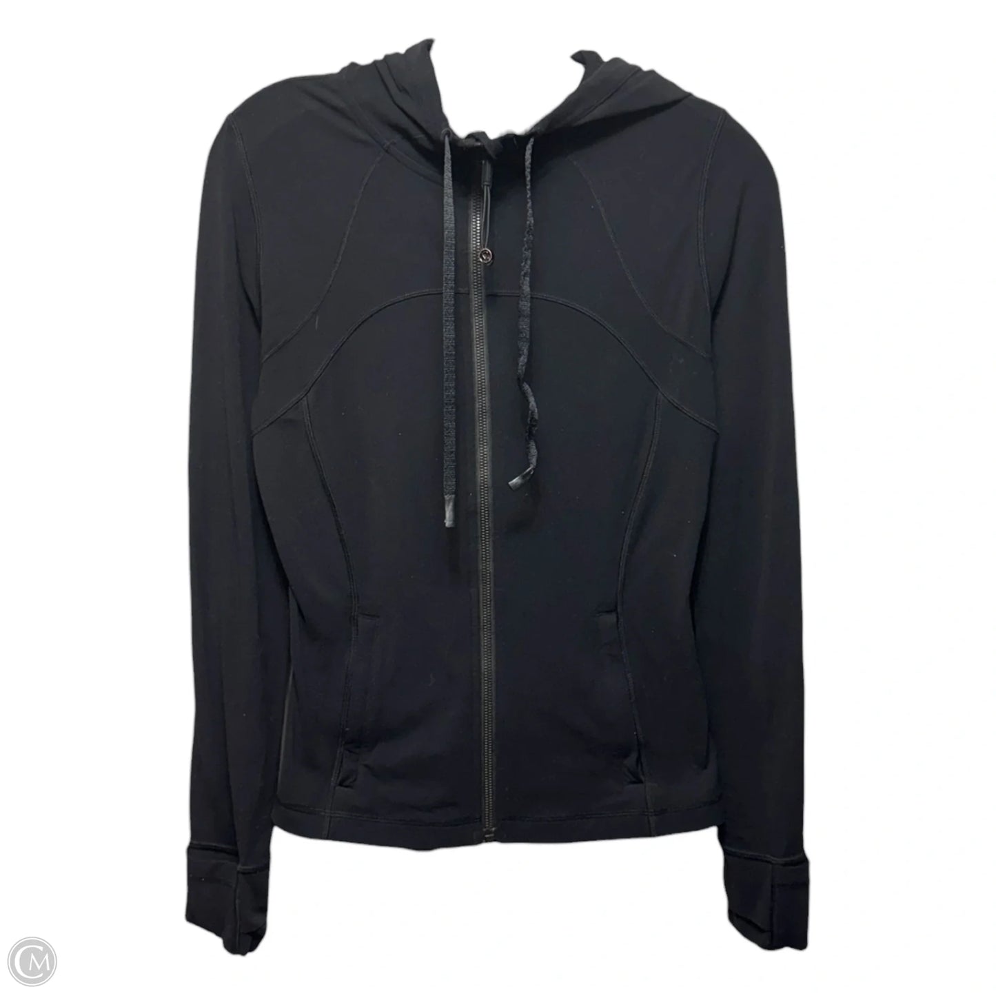 Athletic Jacket By Lululemon In Black, Size: 6