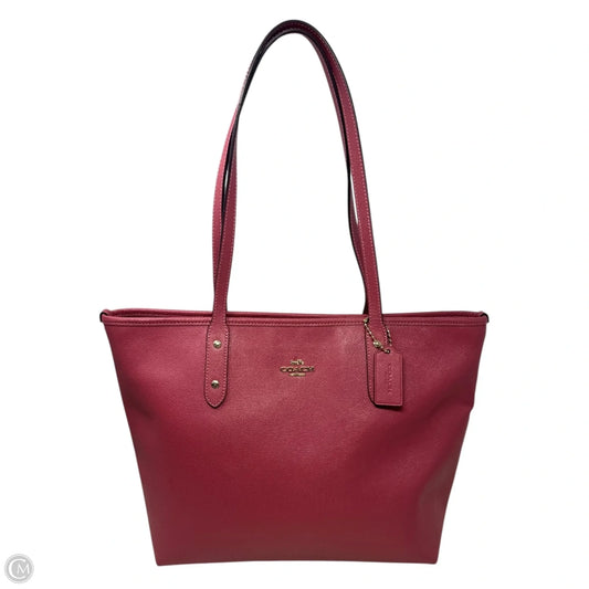 City Zip Tote Designer By Coach, Size: Medium