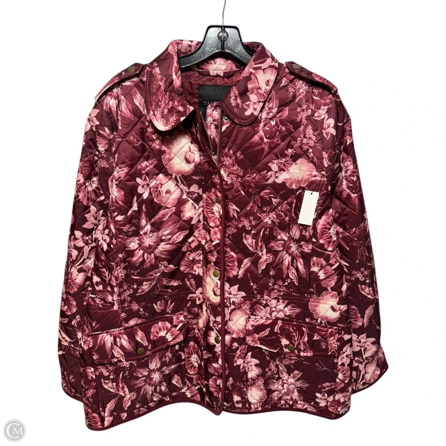 Jacket Puffer & Quilted By Talbots In Floral Print, Size: Xl
