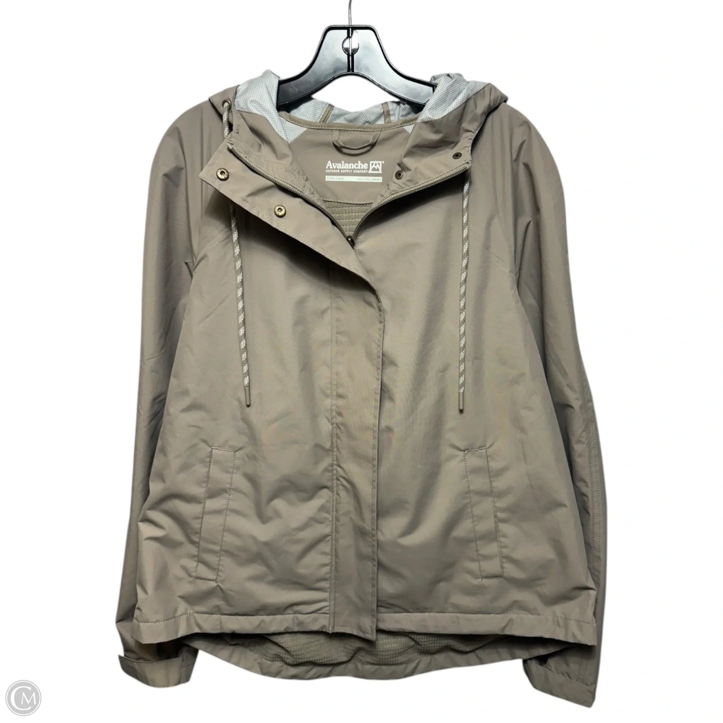 Highland Thermal Lined Rain Jacket By Avalanche In Taupe, Size: XL
