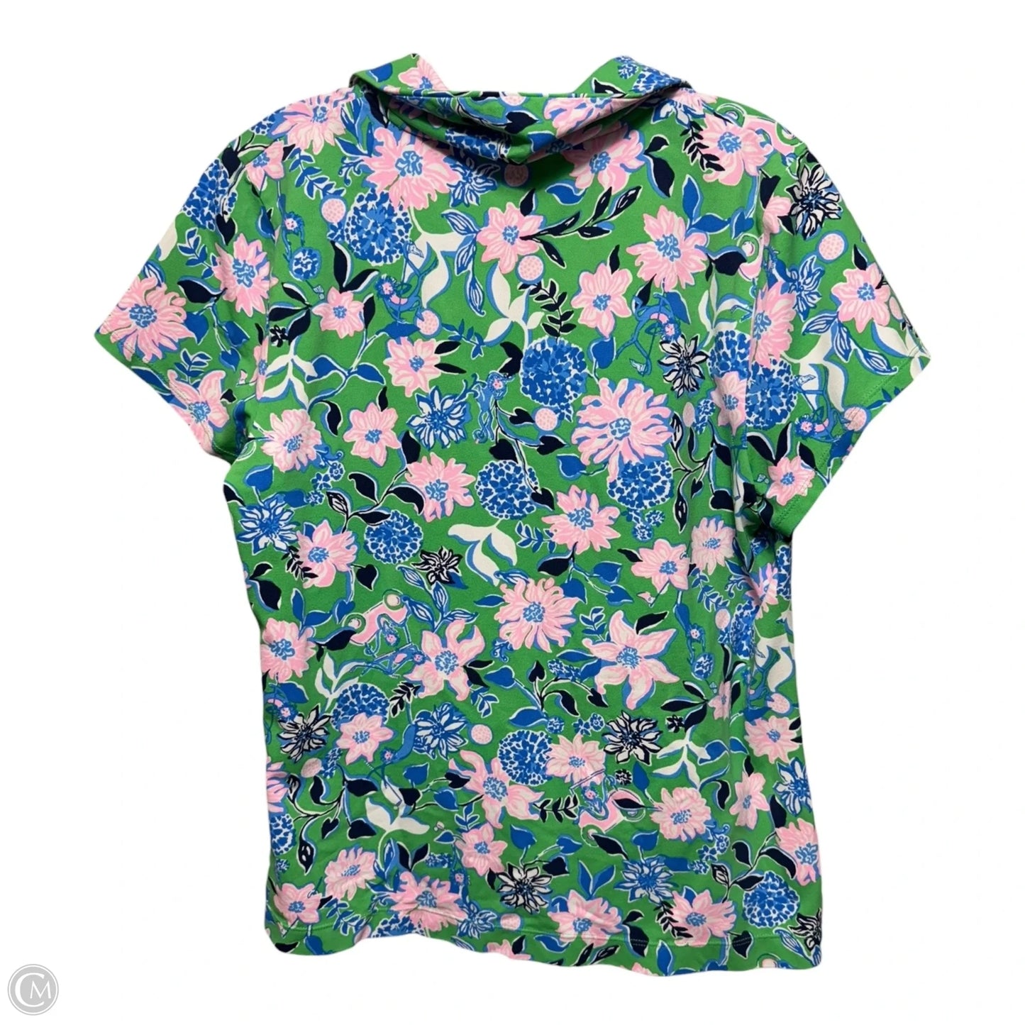 Athletic Top Short Sleeve Designer By Luxletic Lilly Pulitzer In Multi-colored, Size: Xxl