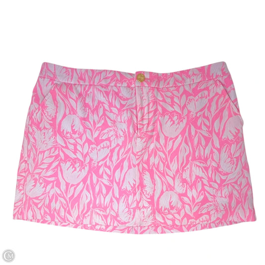 Colette Knit Skort Designer By Lilly Pulitzer In Tulip to Tango Rousseau Pink, Size: 14