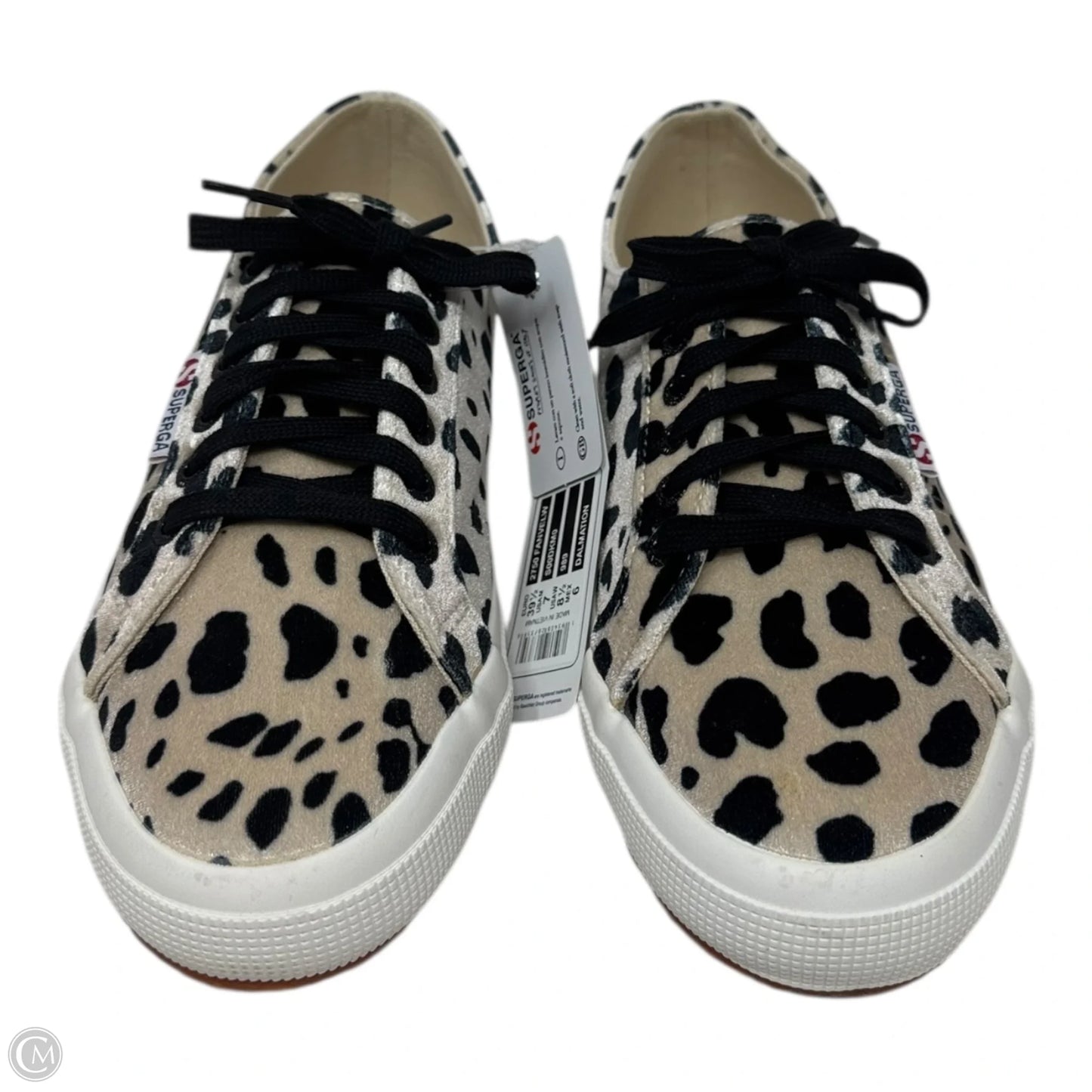 Velvet Shoes Sneakers By Superga In Animal Print, Size: 8.5