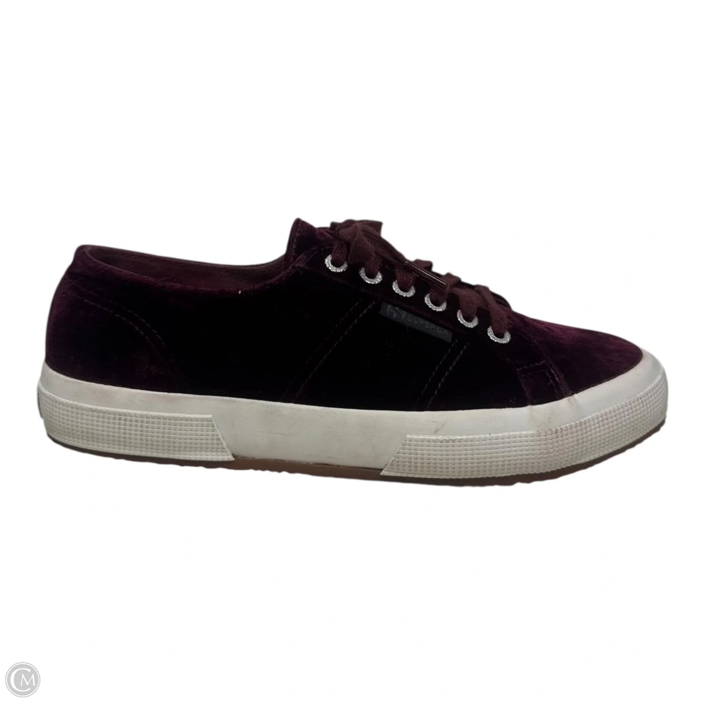 Velvet Shoes Sneakers By Superga In Red, Size: 8.5