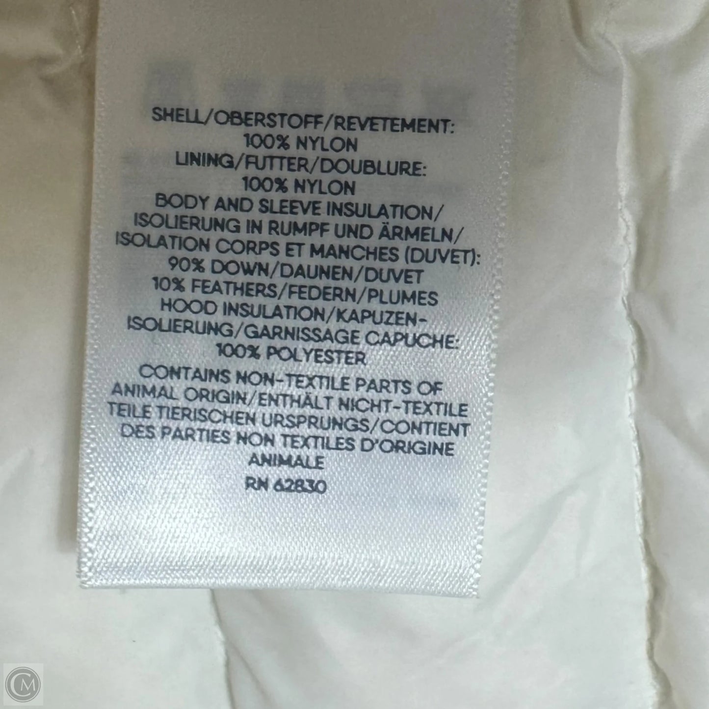 Coat Puffer & Quilted By Lands End In Cream, Size: M