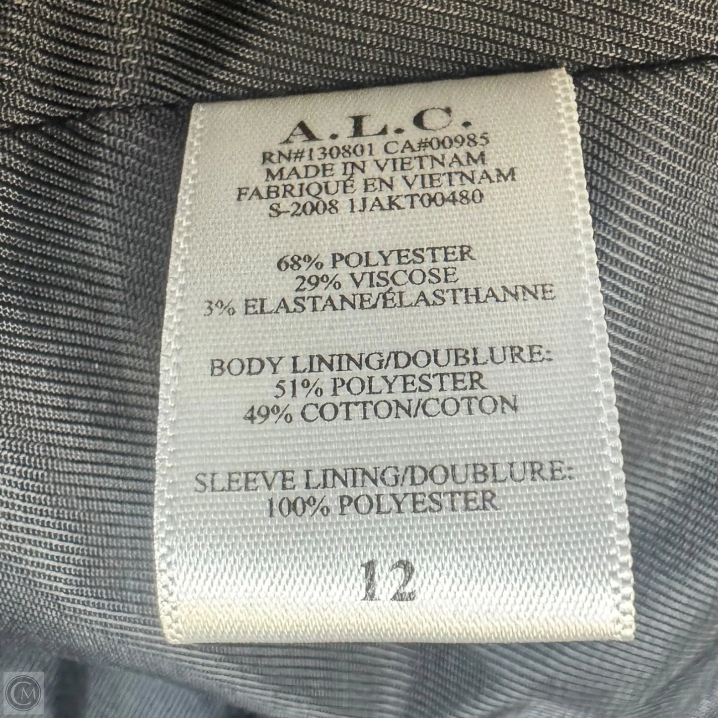 Blazer By Alc In Black, Size: 12