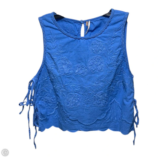 Top Sleeveless By Free People In Blue, Size: L