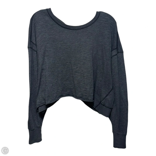 Athletic Top Long Sleeve Crewneck By Free People In Grey, Size: S