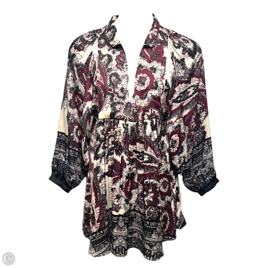 Say You Love Me Boho Paisley Mini Dress By Free People In Multi-colored, Size: M