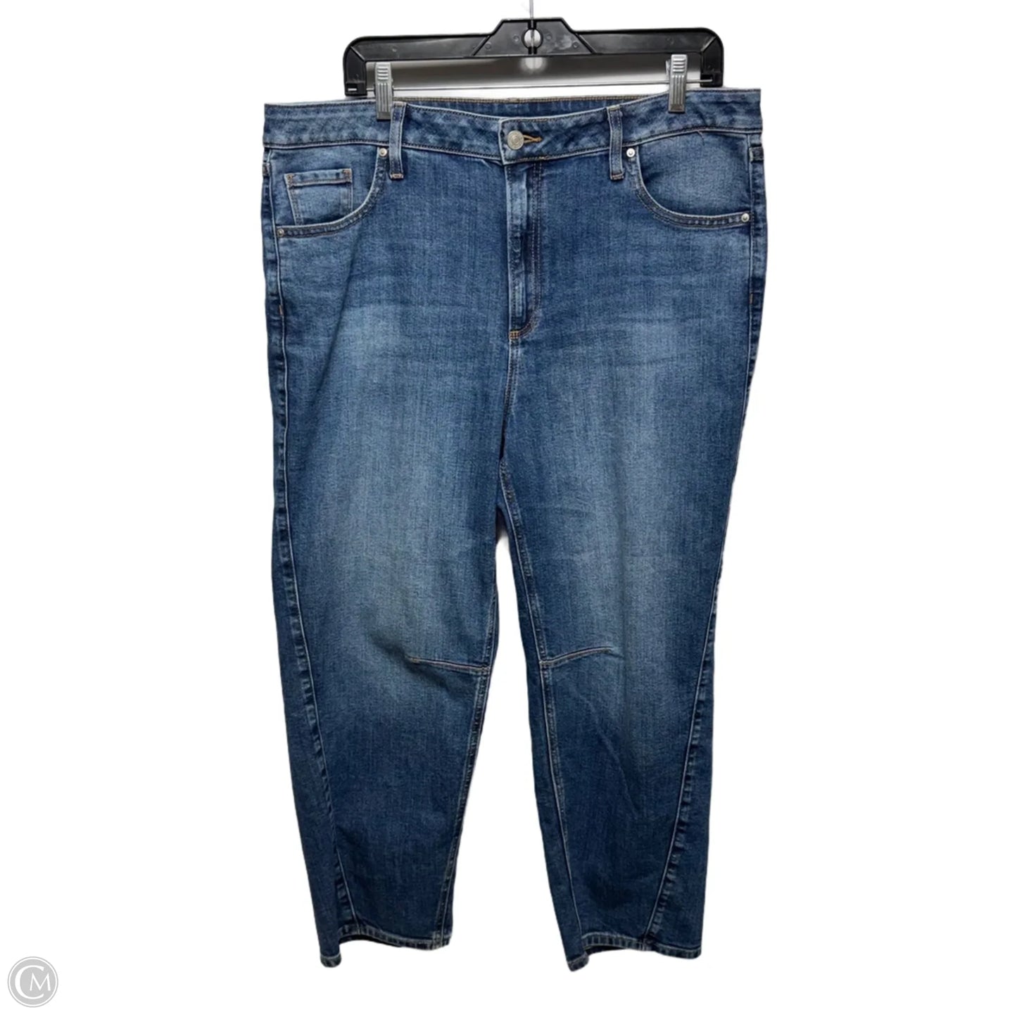 Jeans Boyfriend By Chicos In Blue Denim, Size: 14