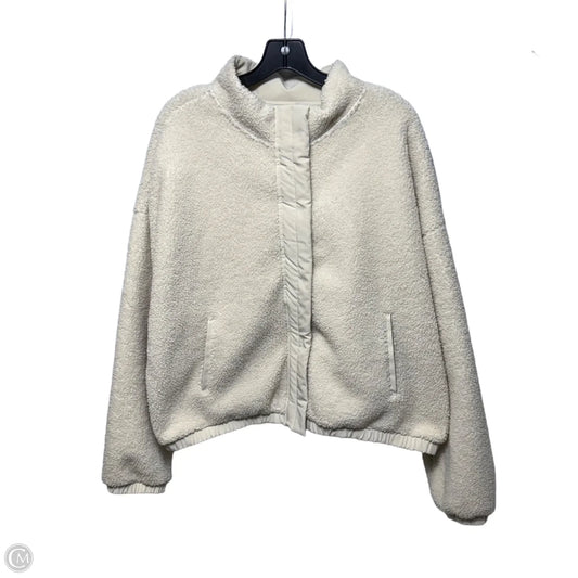 Jacket Faux Fur & Sherpa By Body & Sol In Cream, Size: Xl