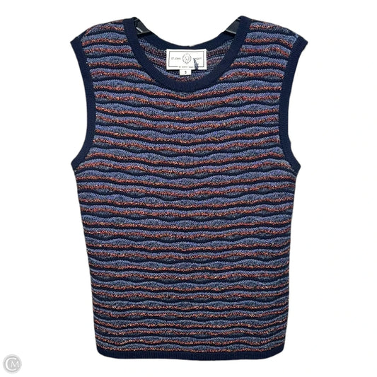 Top Sleeveless Luxury Designer By St John Collection In Striped Pattern, Size: S
