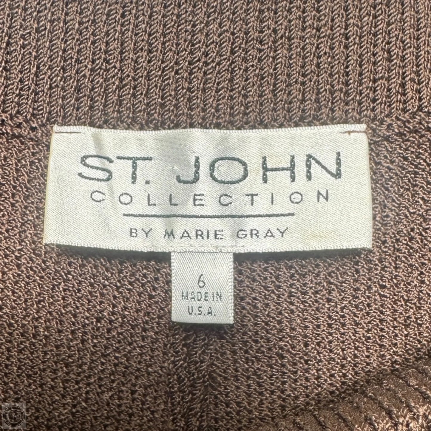 Knit Pants Luxury Designer By St John Collection In Brown, Size: 6