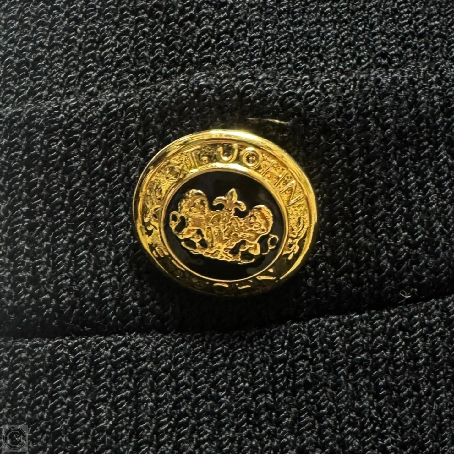 Top Short Sleeve Cardigan Luxury Designer By St John Collection In Striped Pattern, Size: S