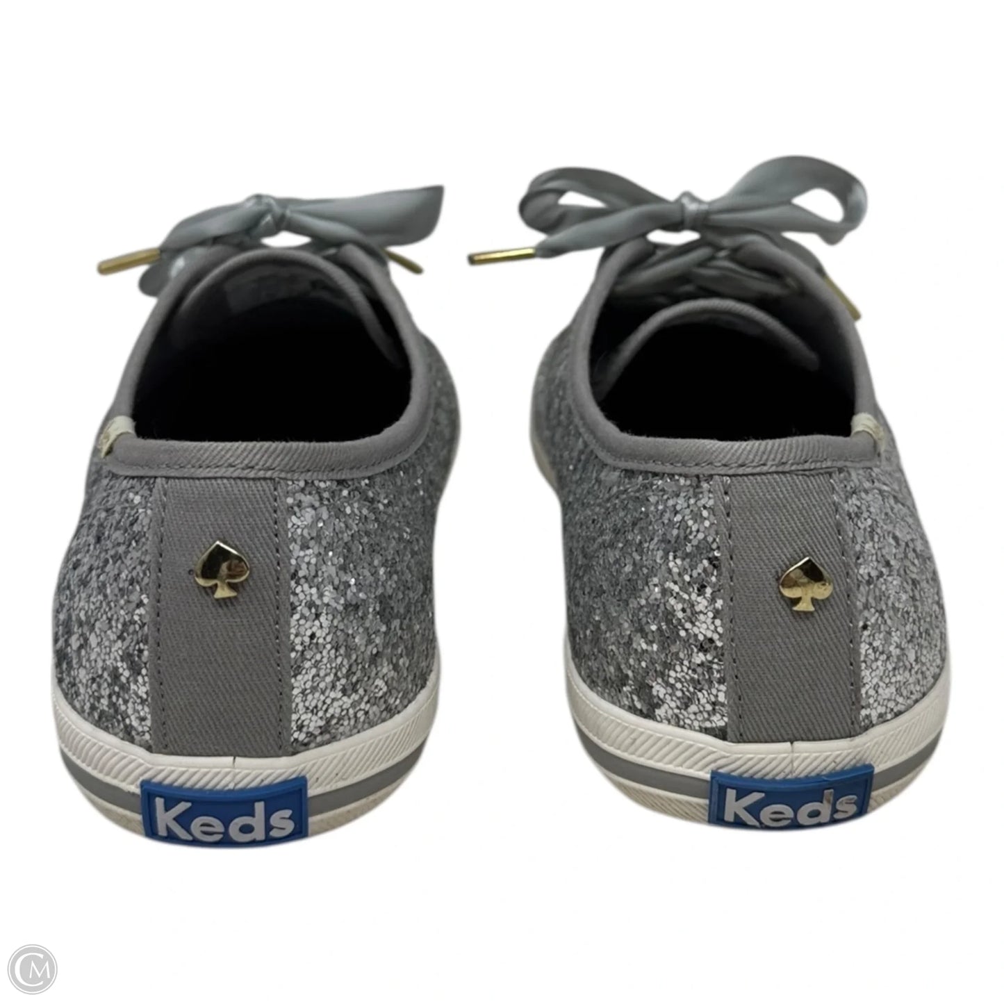 Glitter Shoes Sneakers By Keds In Silver, Size: 7.5