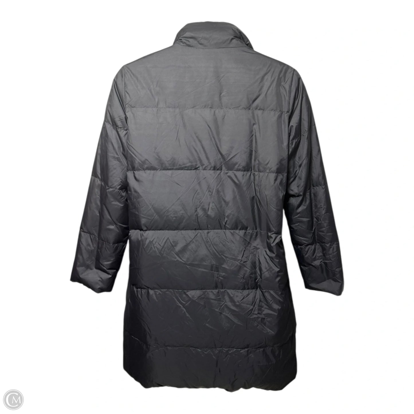 Down Coat Puffer & Quilted By Eileen Fisher In Black, Size: L