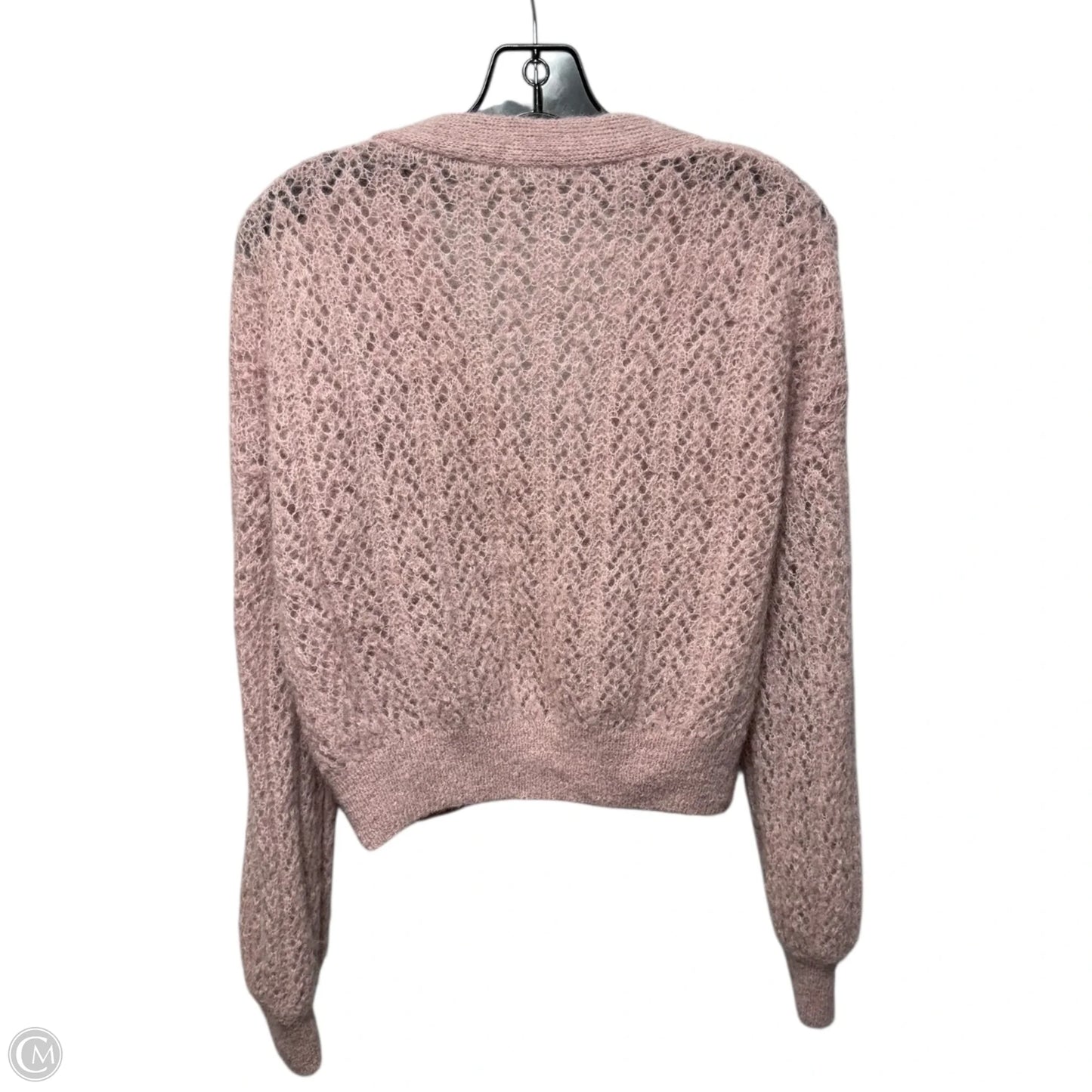 Alpaca Sweater Cardigan By Free People In Pink, Size: Xs