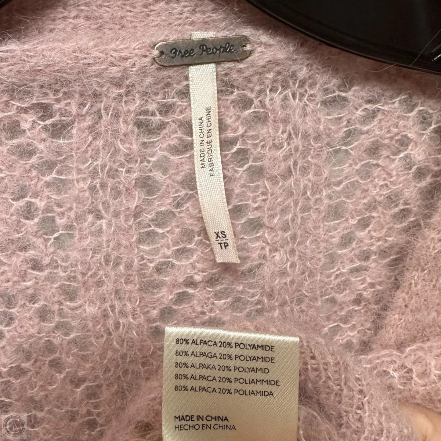 Alpaca Sweater Cardigan By Free People In Pink, Size: Xs