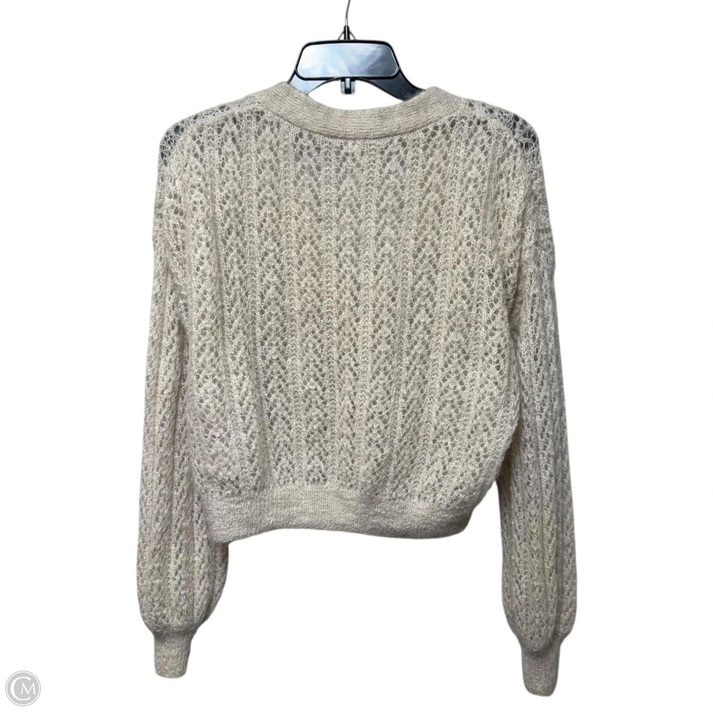 Alpaca Sweater Cardigan By Free People In Cream, Size: Xs