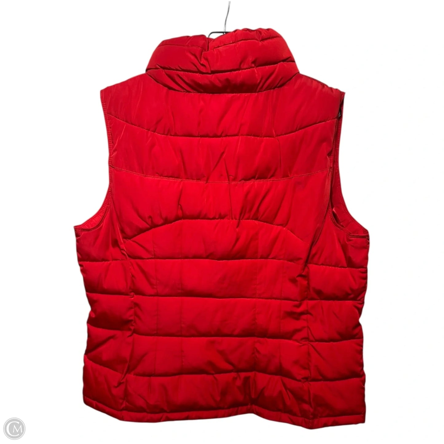 Vest Puffer & Quilted By Calvin Klein In Red, Size: 1x