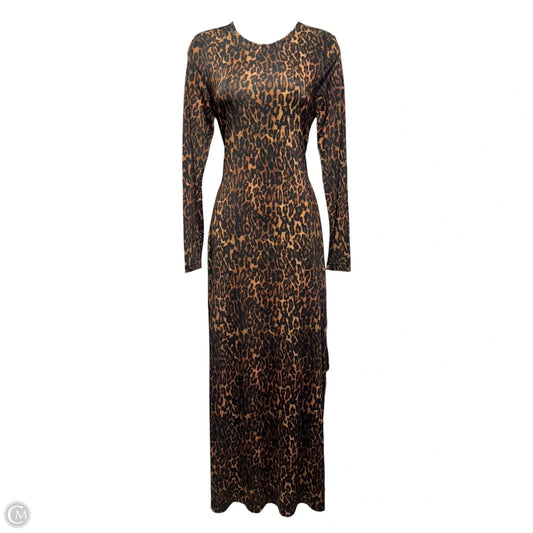 Katlyn Evita Maxi Dress Designer By All Saints In Leopard Print, Size: 4
