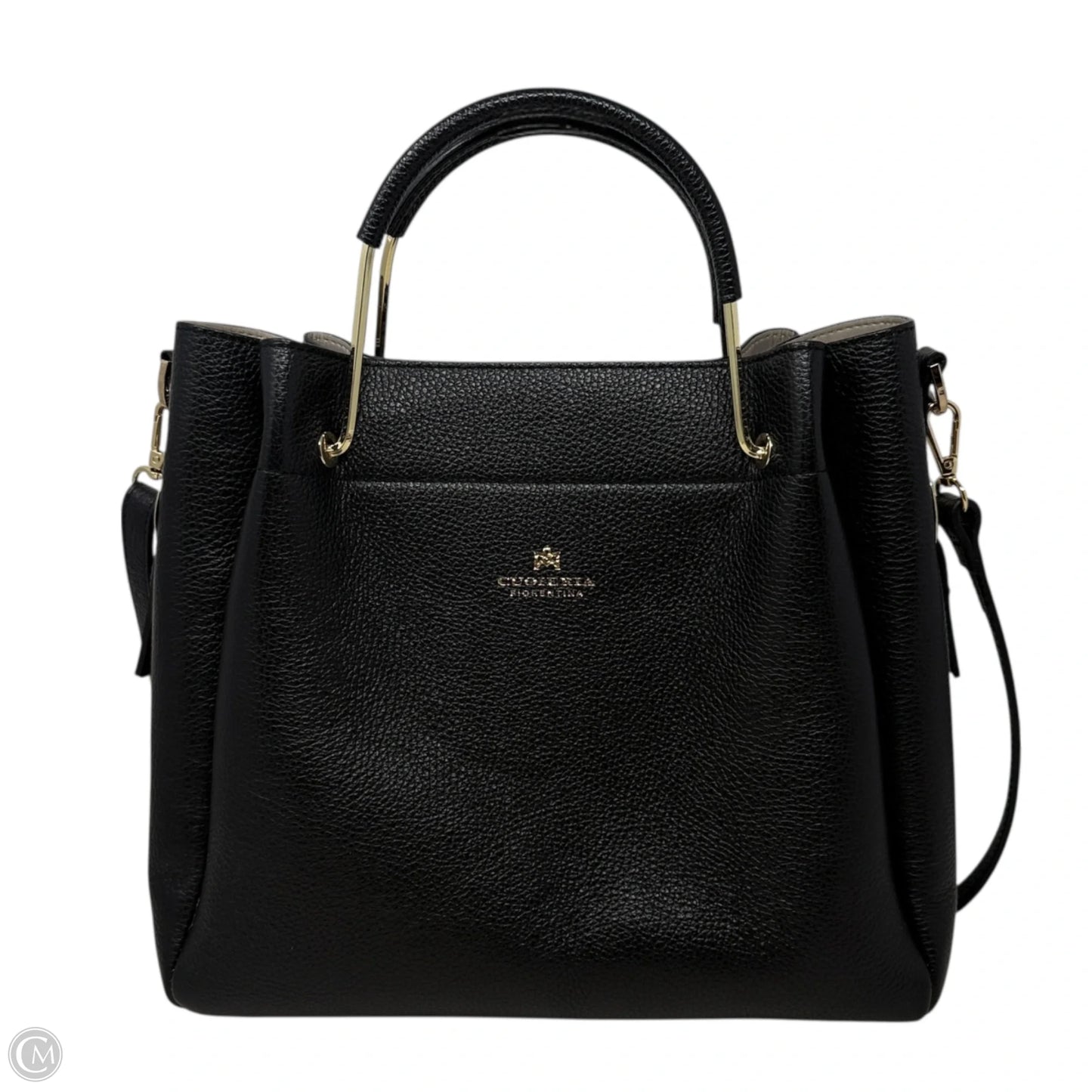 Italian Leather Top Handle Tote By Cuoieria Fiorentina, Size: Large