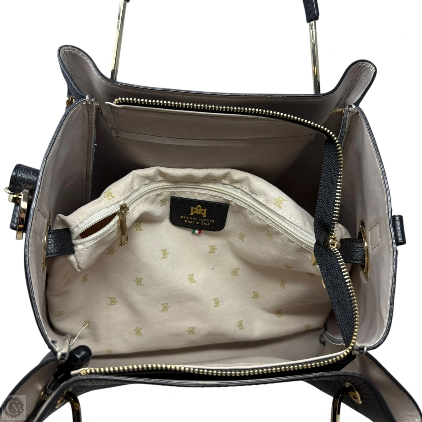 Italian Leather Top Handle Tote By Cuoieria Fiorentina, Size: Large