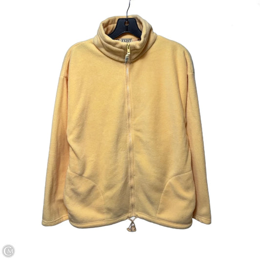 Jacket Fleece By Exist In Yellow, Size: M