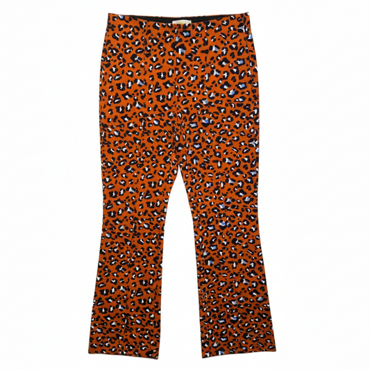 The Margot Kick Flare Pants By Maeve In Animal Print, Size: Xs